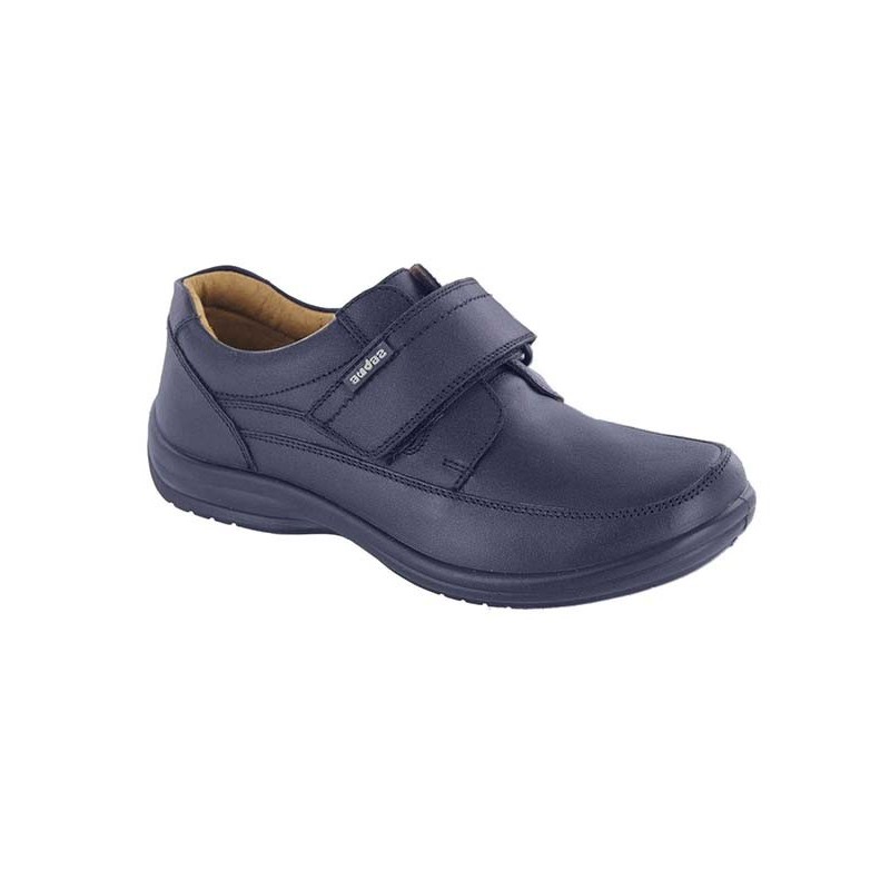 Zapato Colegial Audaz Azul Marino Piel para Niño