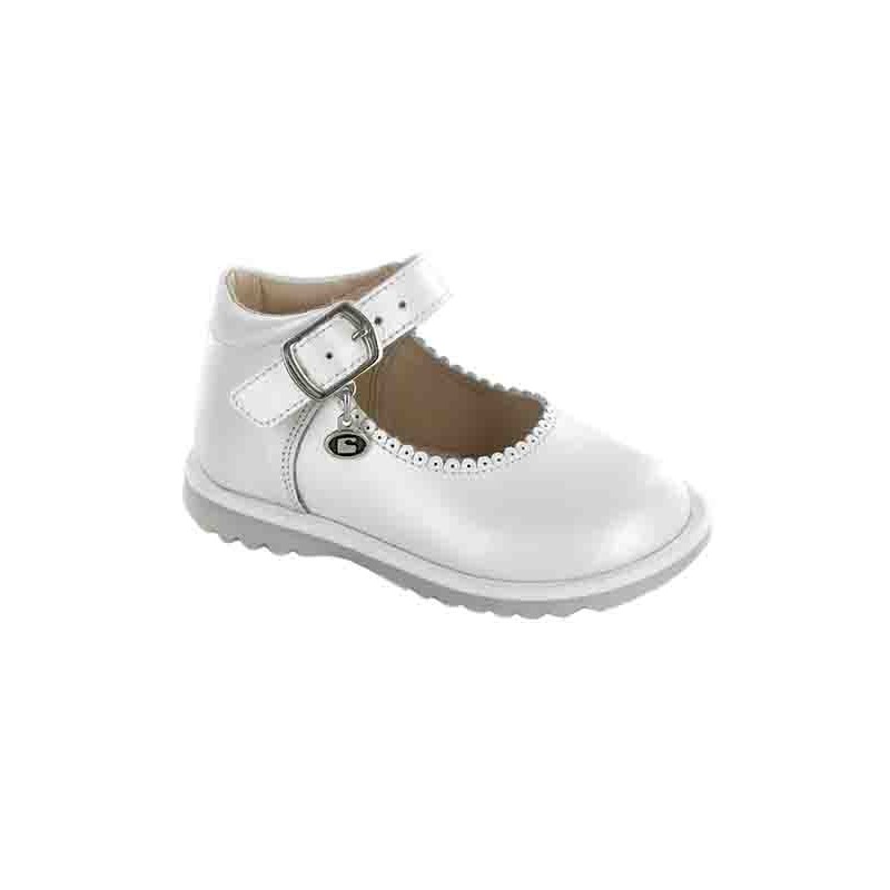 Zapato Otoño Coqueta Perla Piel para Niña