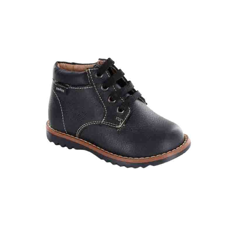 Zapato Verano Audaz Negro Piel para Niño