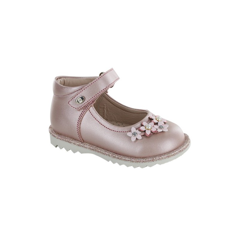 Zapato Verano Coqueta Rosa Piel para Niña