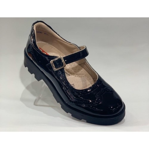 Zapato Escolar Dogi Negro Charol para Niña