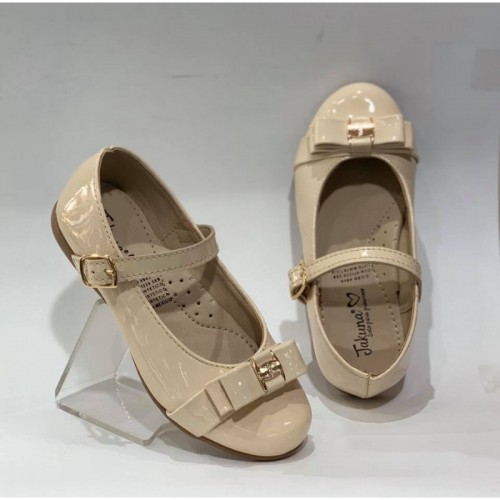 Zapato Verano Jakuna Beige Charol para Niña